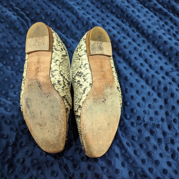 COACH Utopia Snakeskin Leather Loafers Size 8.5 Well Loved (Used) - Picture 7 of 14